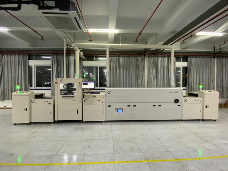 CY High Precision Selective PCBA Conformal Coating Line with IR /UV Curing Oven